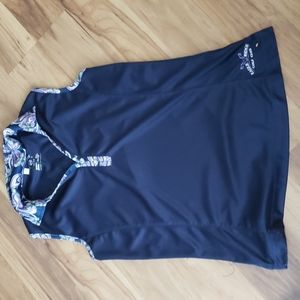 Montery Club navy with floral trim golf tank